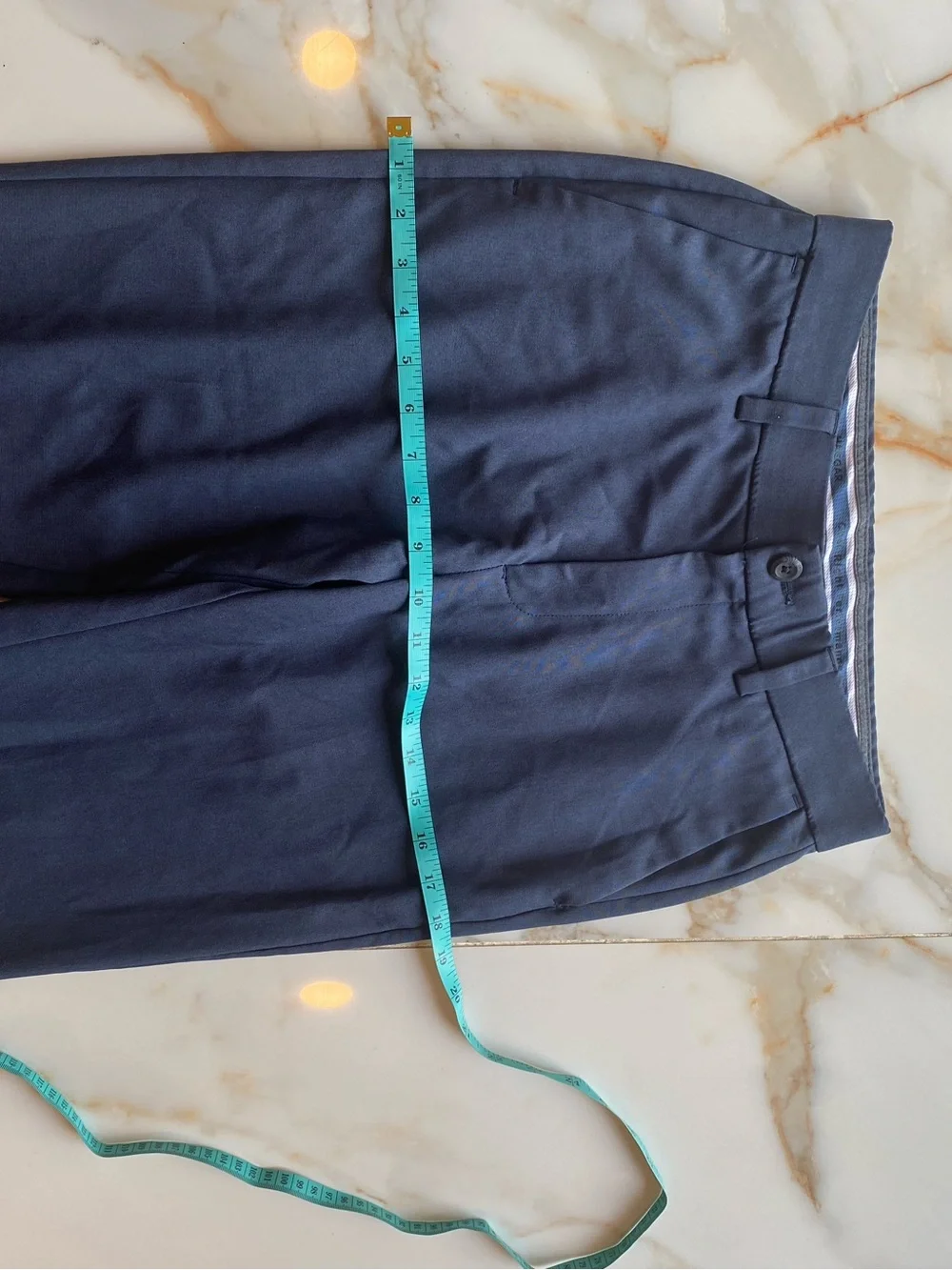 Men's Navy Chinos - Tailored Slim Fit